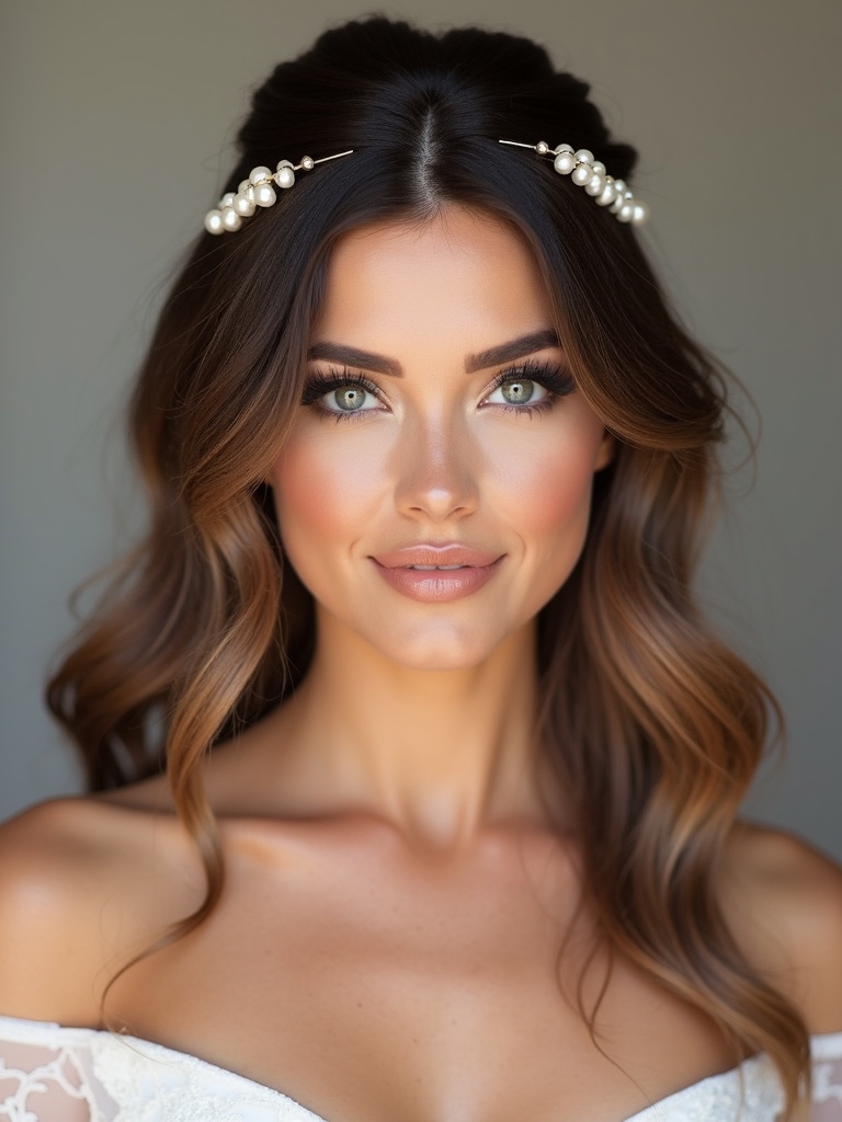 pearl accented romantic waves