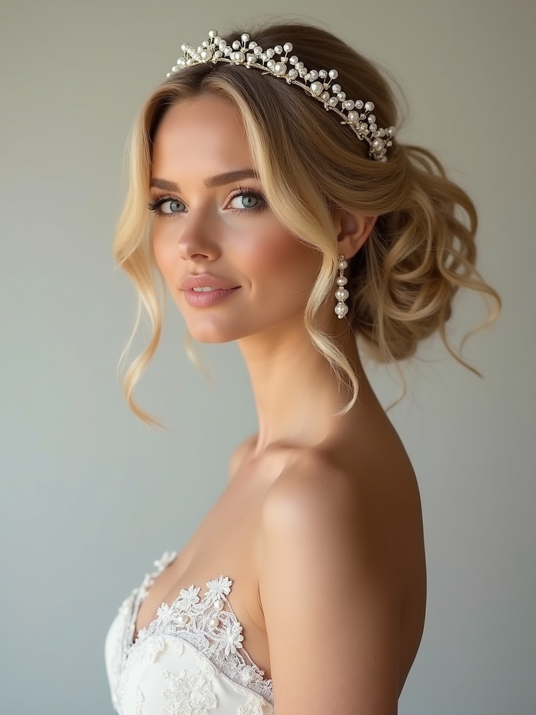 pearl accents enhance elegance