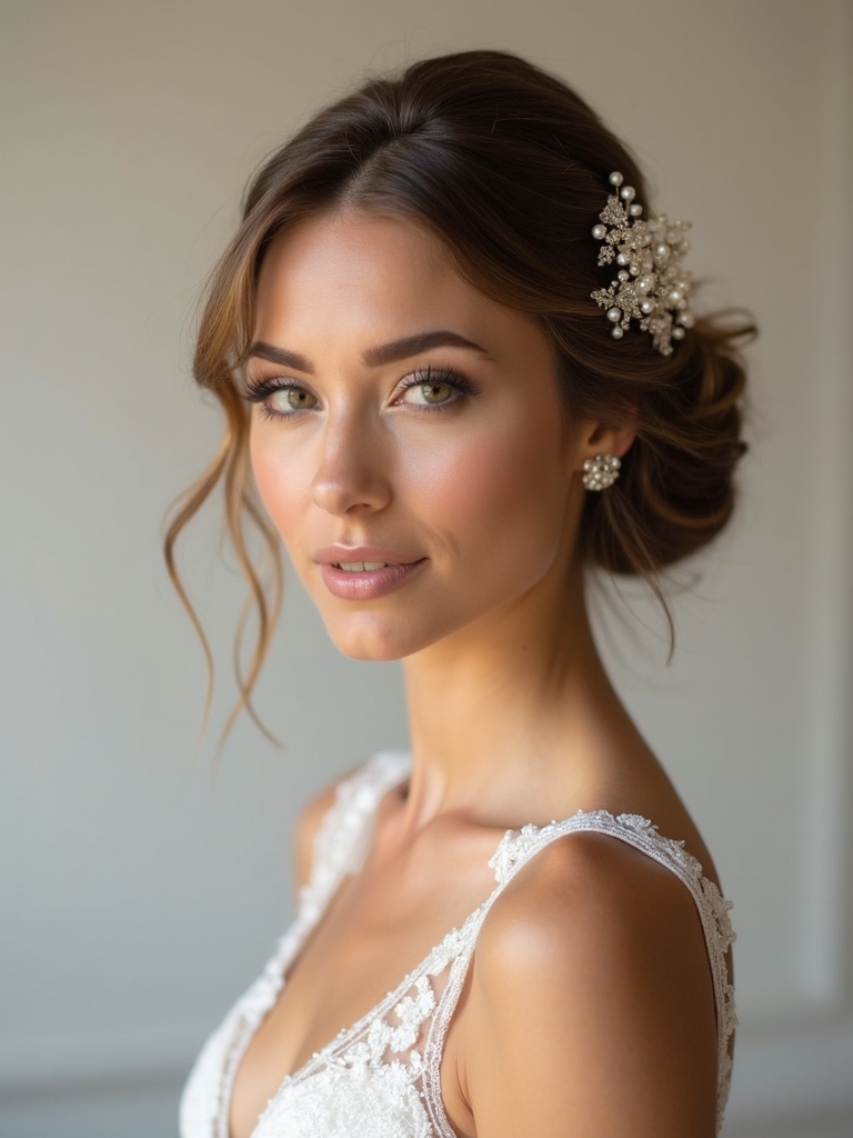pearl accessories for brides