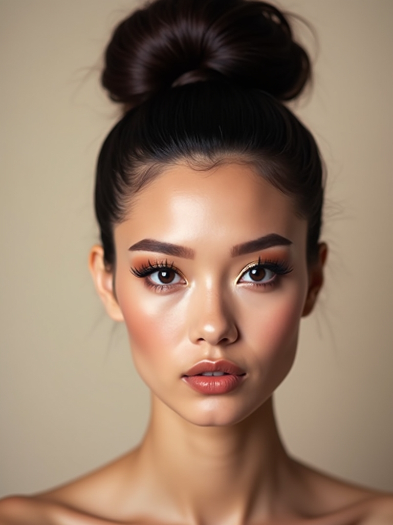 playful low bubble bun