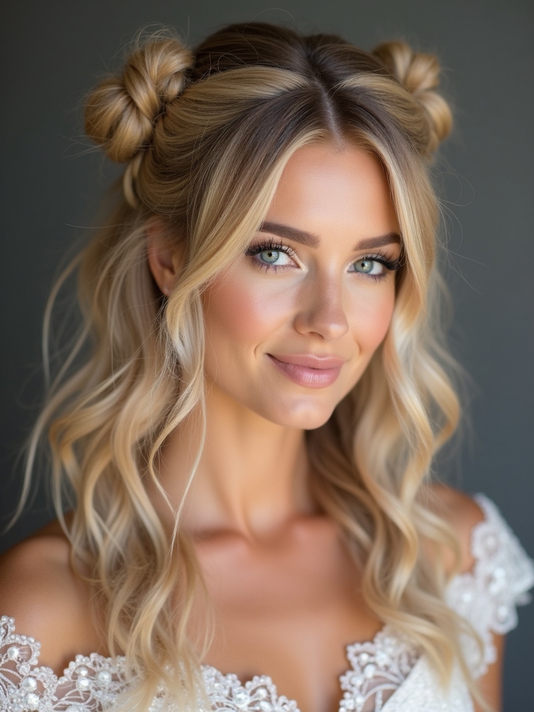 playful polished mini buns