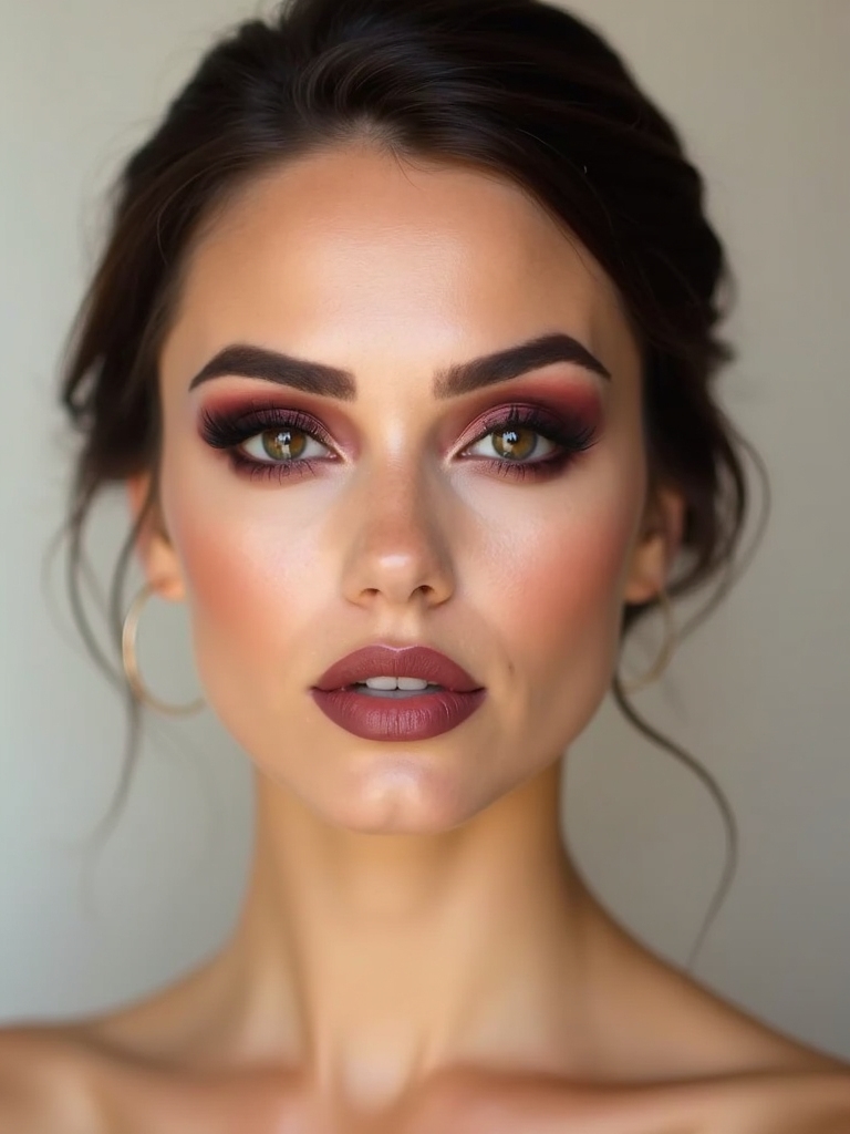 plush plum evening glam