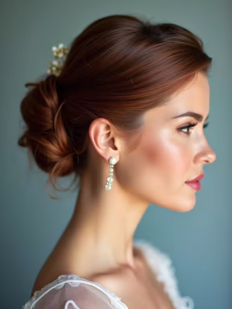 polished bridesmaid updo elegance
