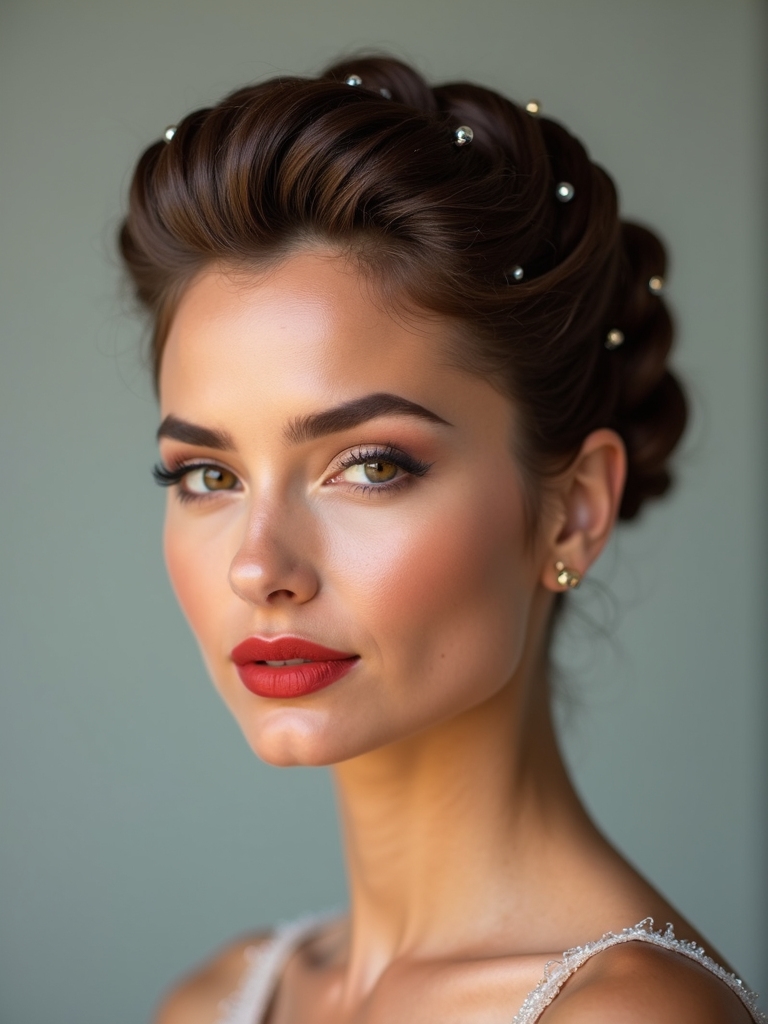 polished camera ready hairstyle