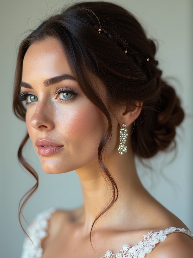 polished low bun twists