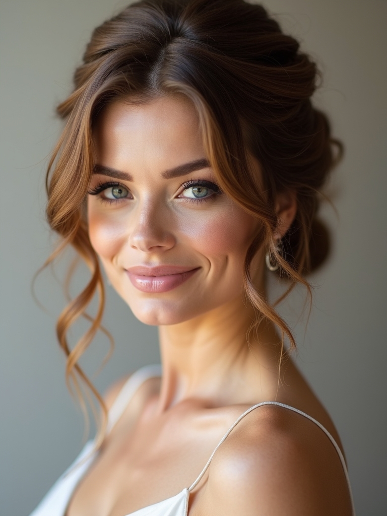 polished low coiffure style