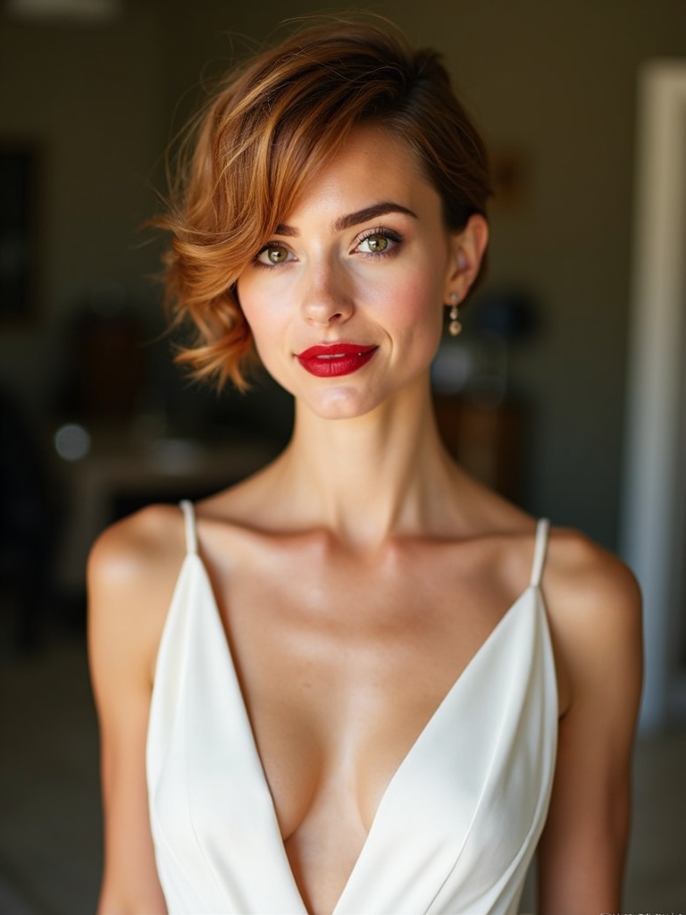 polished shine for short hair