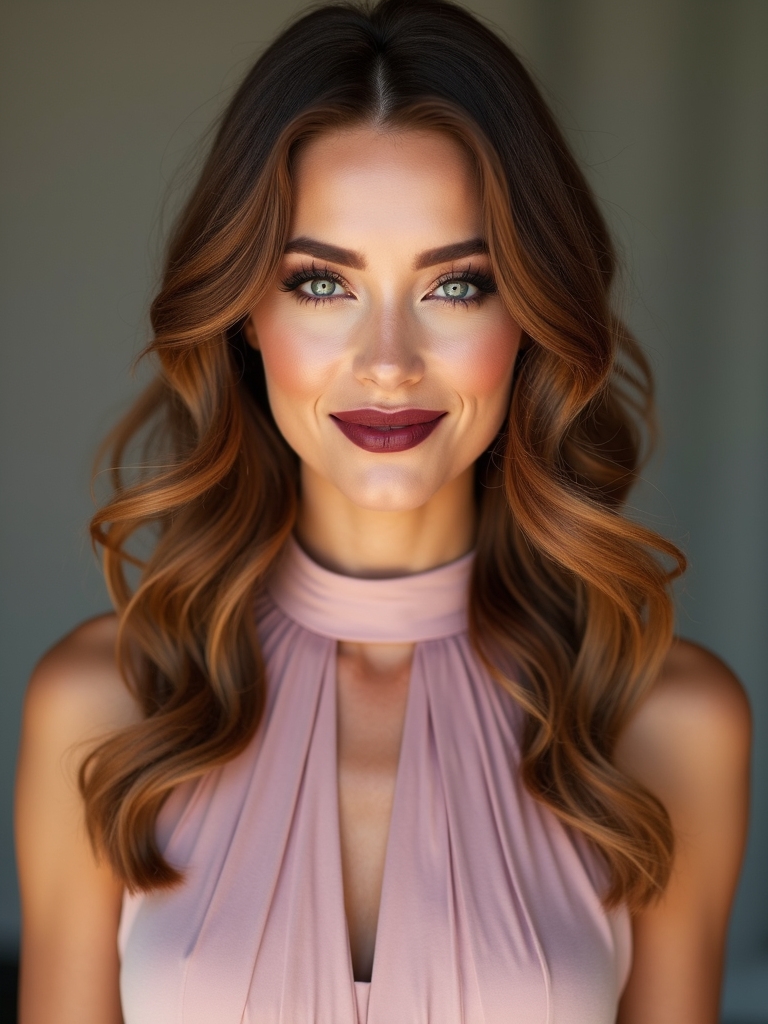 polished textured waves hairstyle