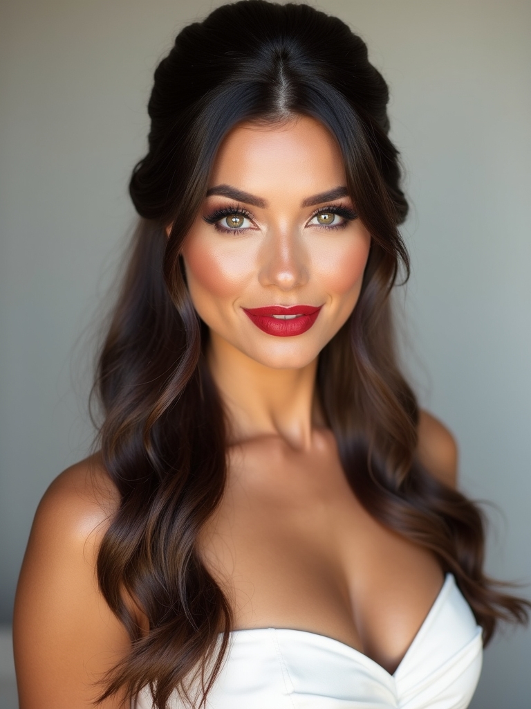 polished yet playful hairstyle