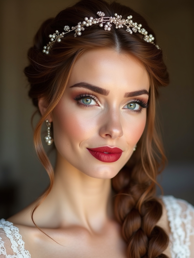 pristine crown braid elegance