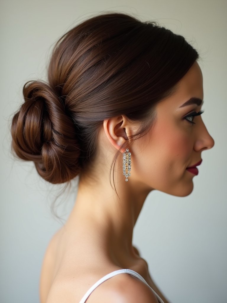 quick elegant chignon hairstyle