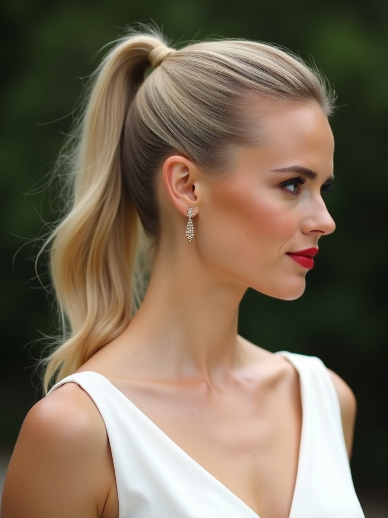 quiet glam mini ponytail style