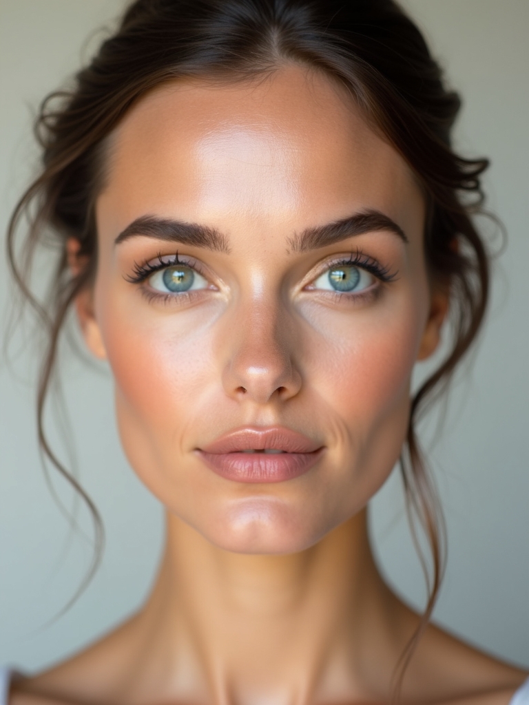 radiant blue eyed wedding glow