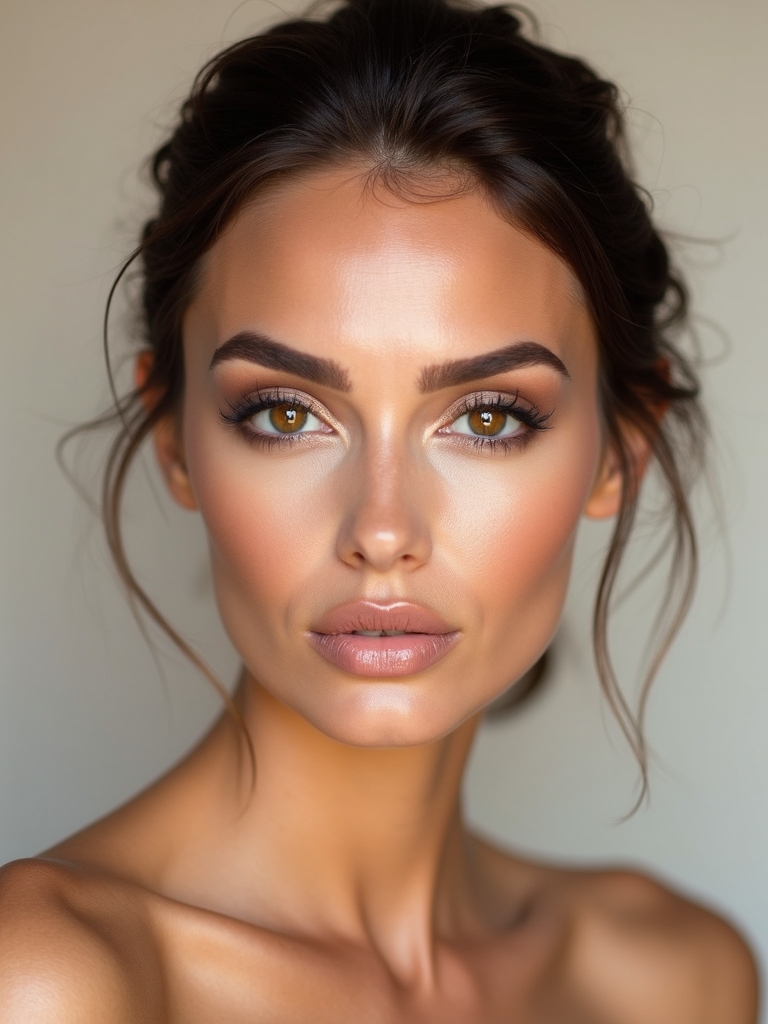 radiant bridal brown eyes
