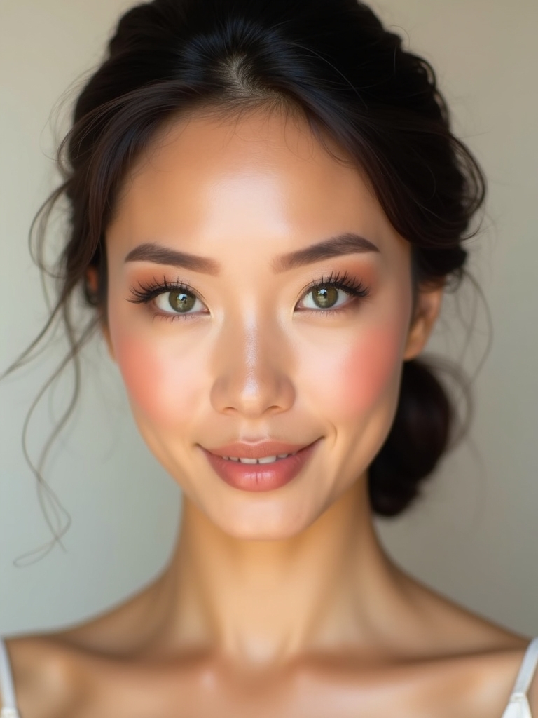 radiant bronze gold bridal glow