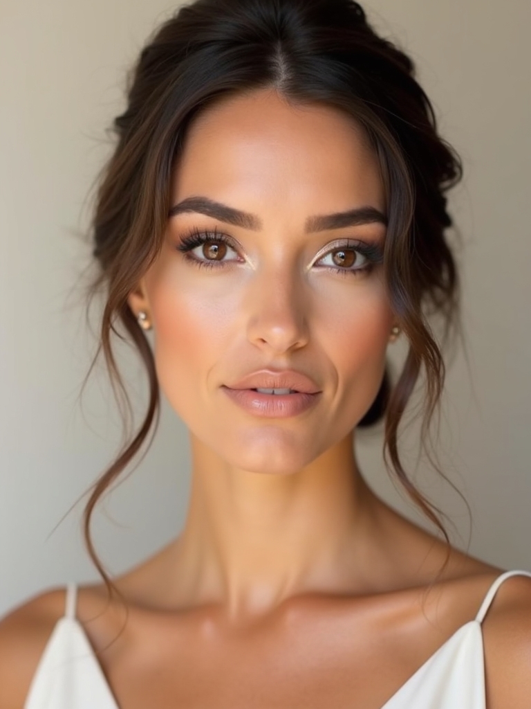 radiant brown eyed bridesmaids shine
