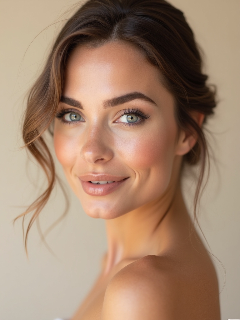 radiant dewy bridal makeup