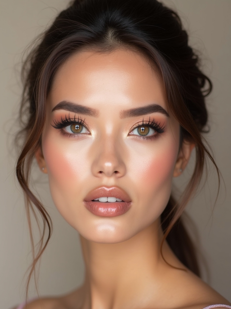 radiant eyes with shimmer