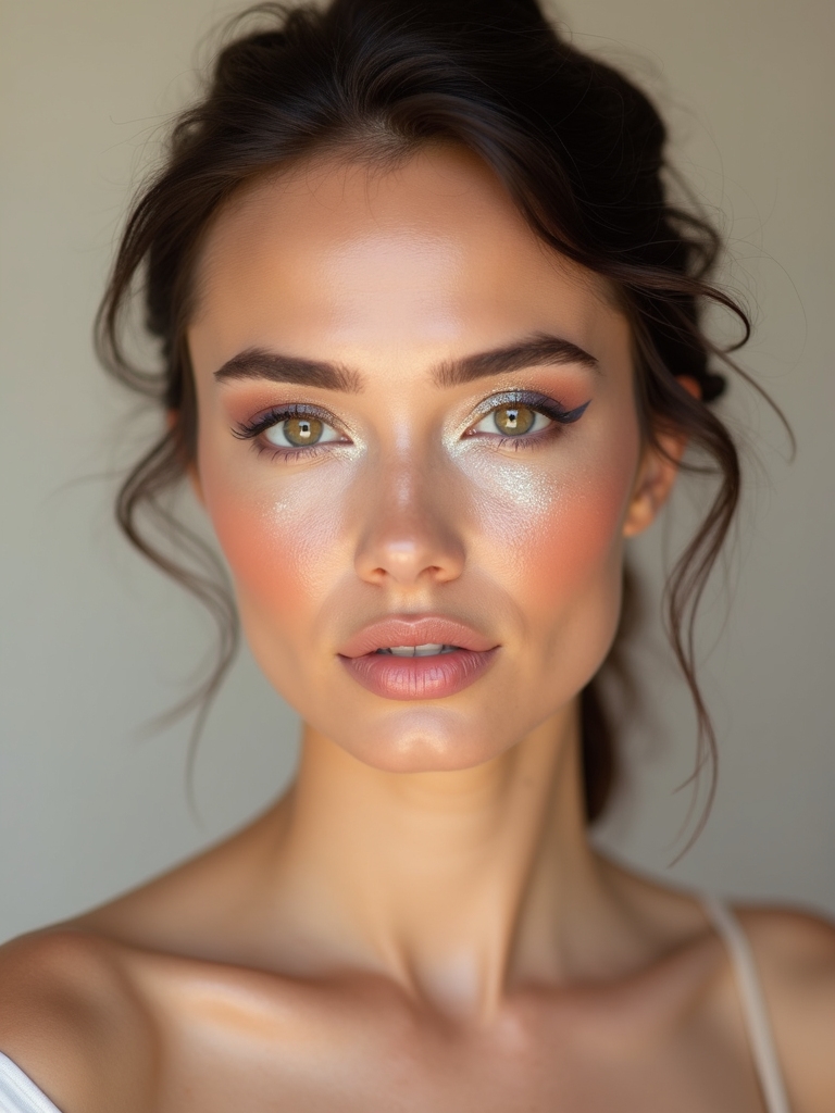 radiant pastel bridal glow