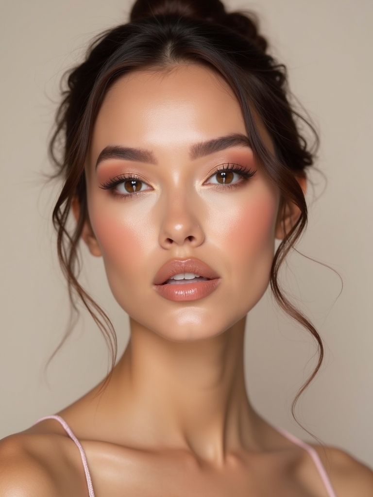 radiant rose gold bridal glow