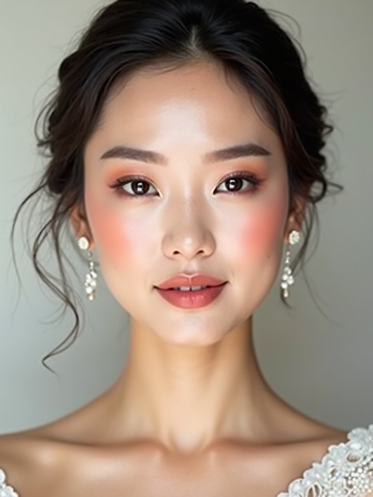 radiant rosy bridal glow