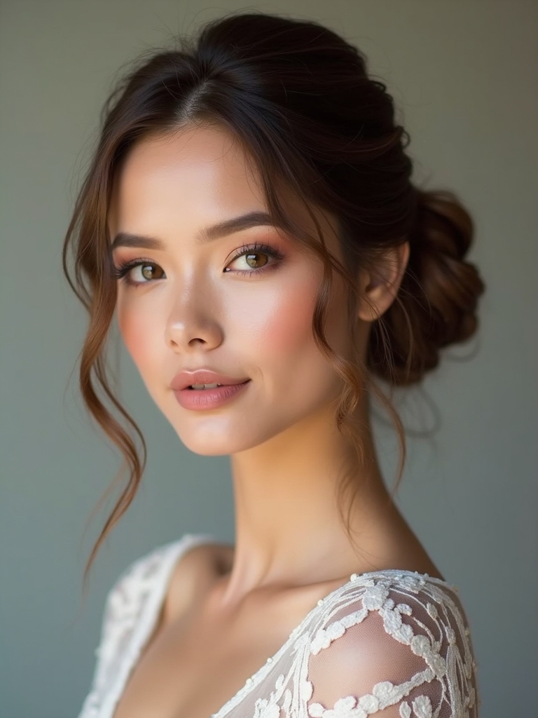 refined low bun elegance