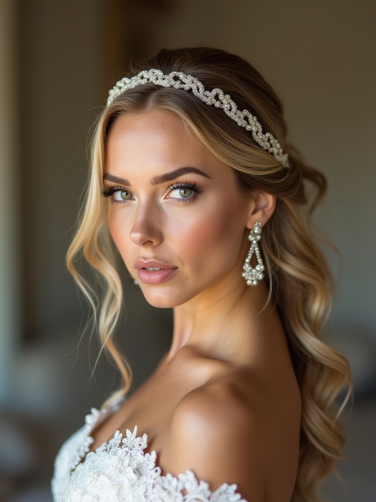 regal braided halo elegance