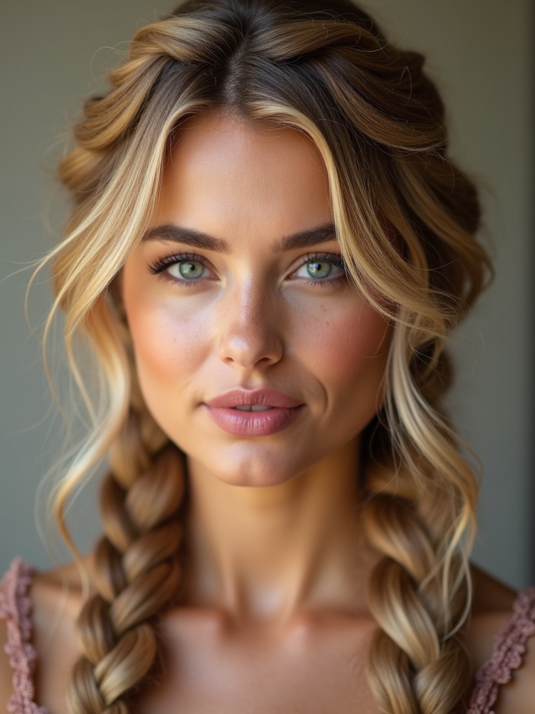 regal crown braid elegance