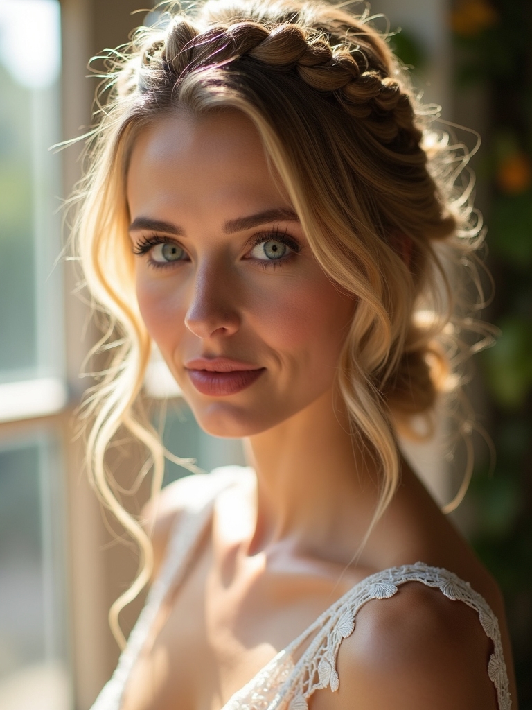 romantic braided bridal hairstyles