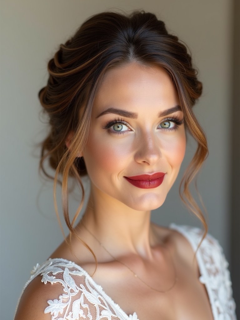 romantic braided half up hairstyle