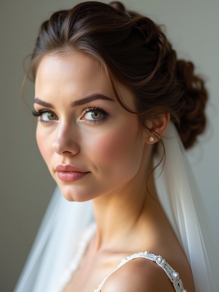romantic braided updo elegance