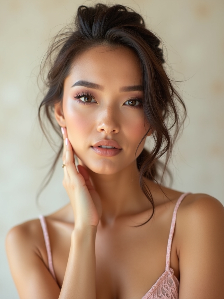 romantic dewy bridal makeup