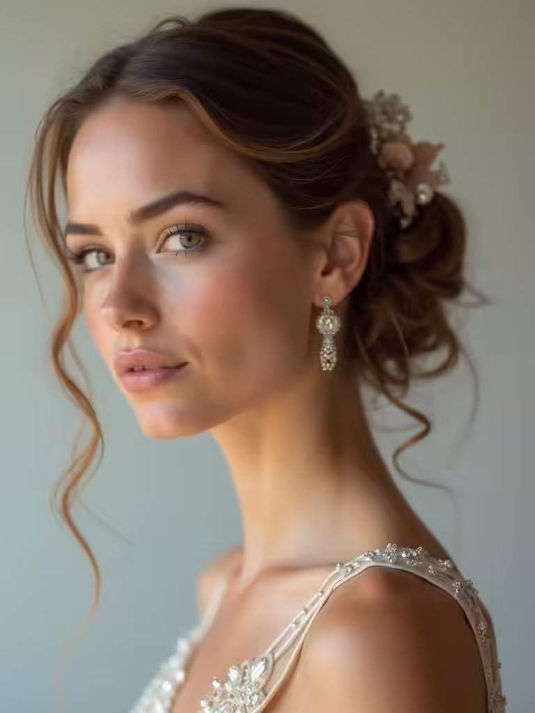 romantic engagement hairstyles ideas