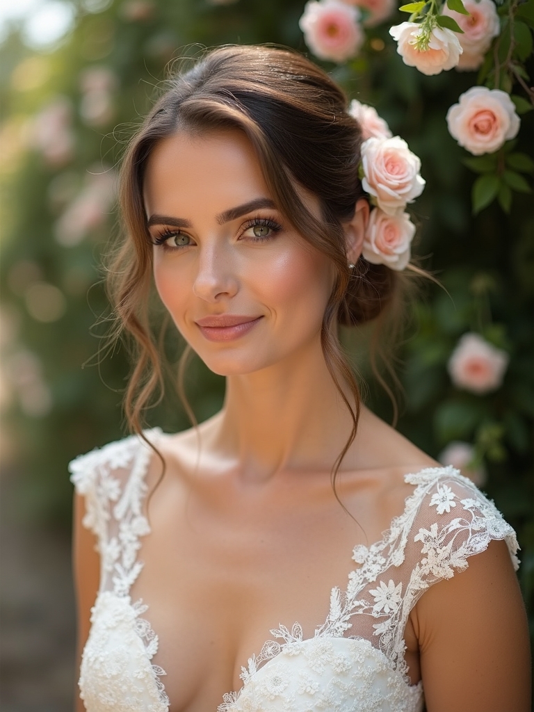 romantic greenery wedding accents