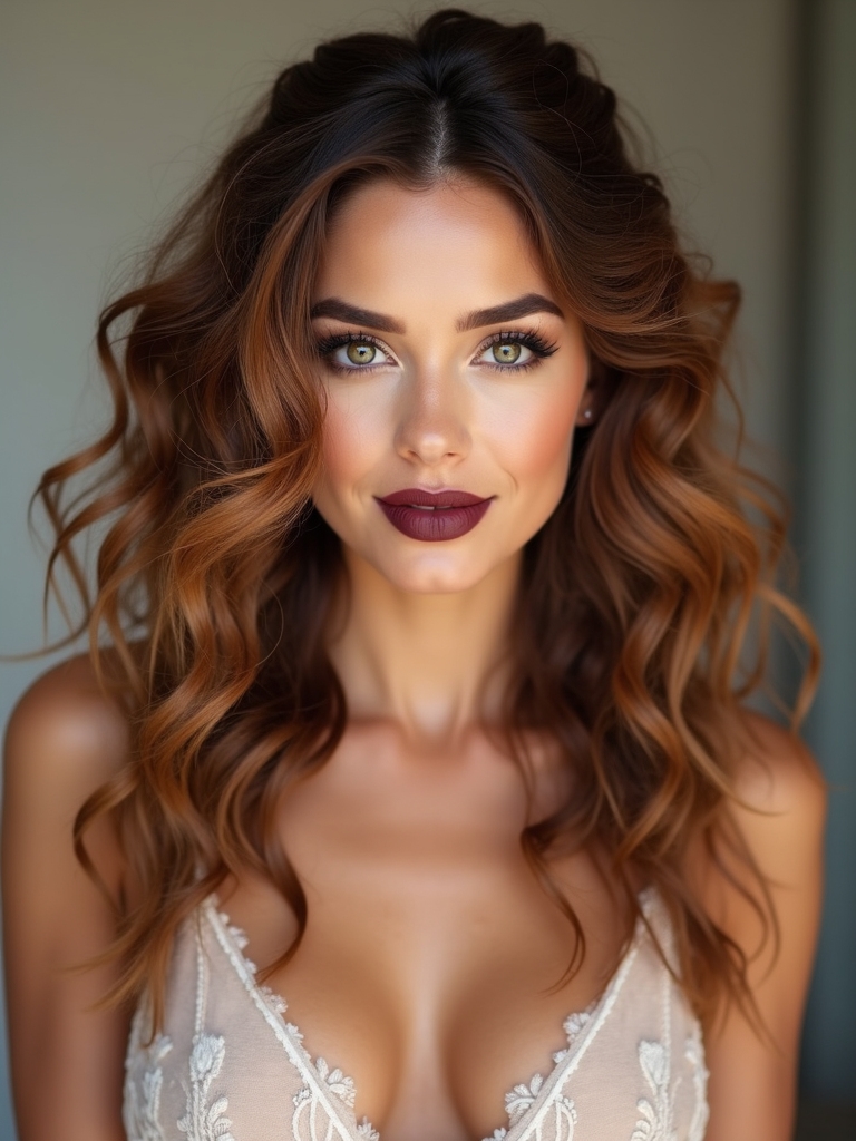 romantic half up curly styles