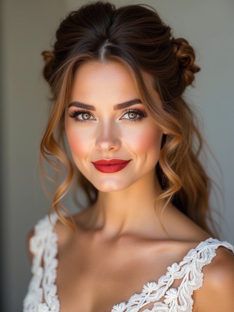 romantic half up hairstyle tutorial