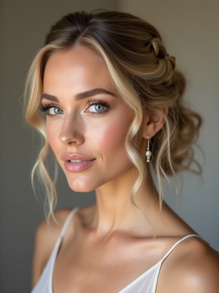 romantic half up hairstyles elegance