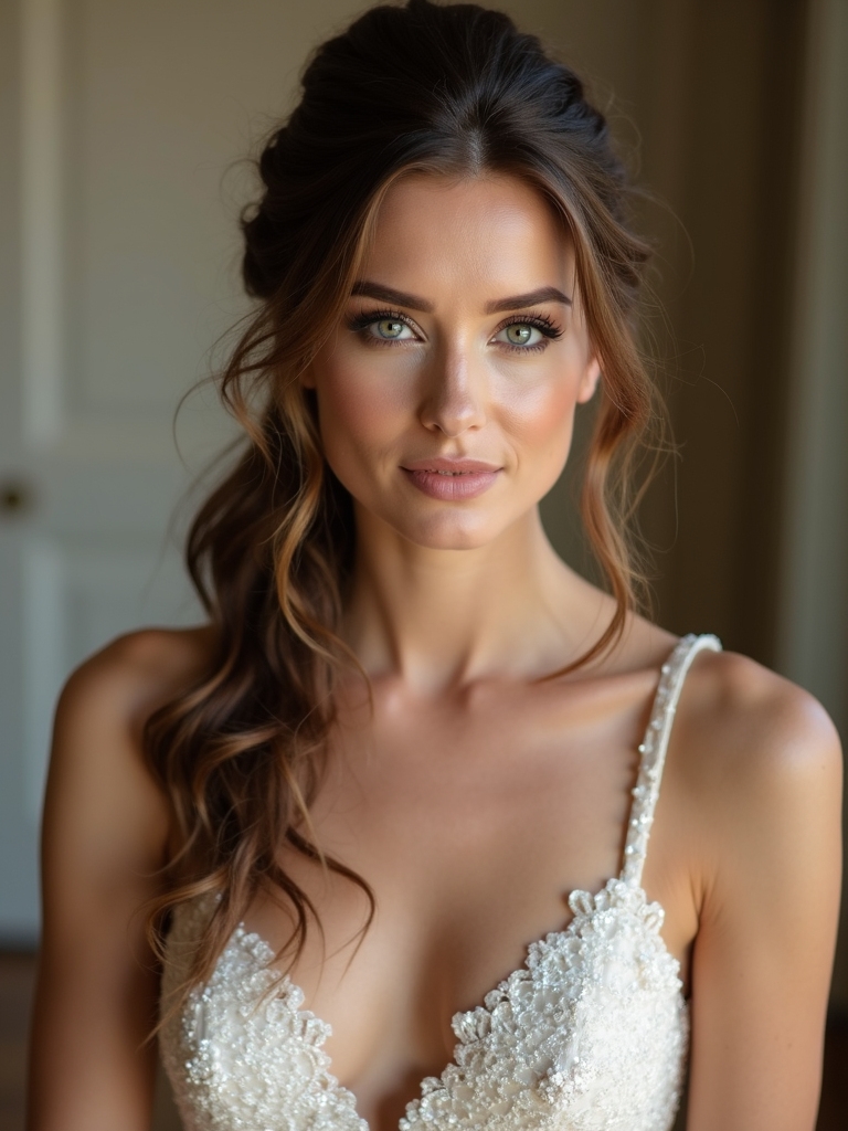 romantic half up hairstyles elegance
