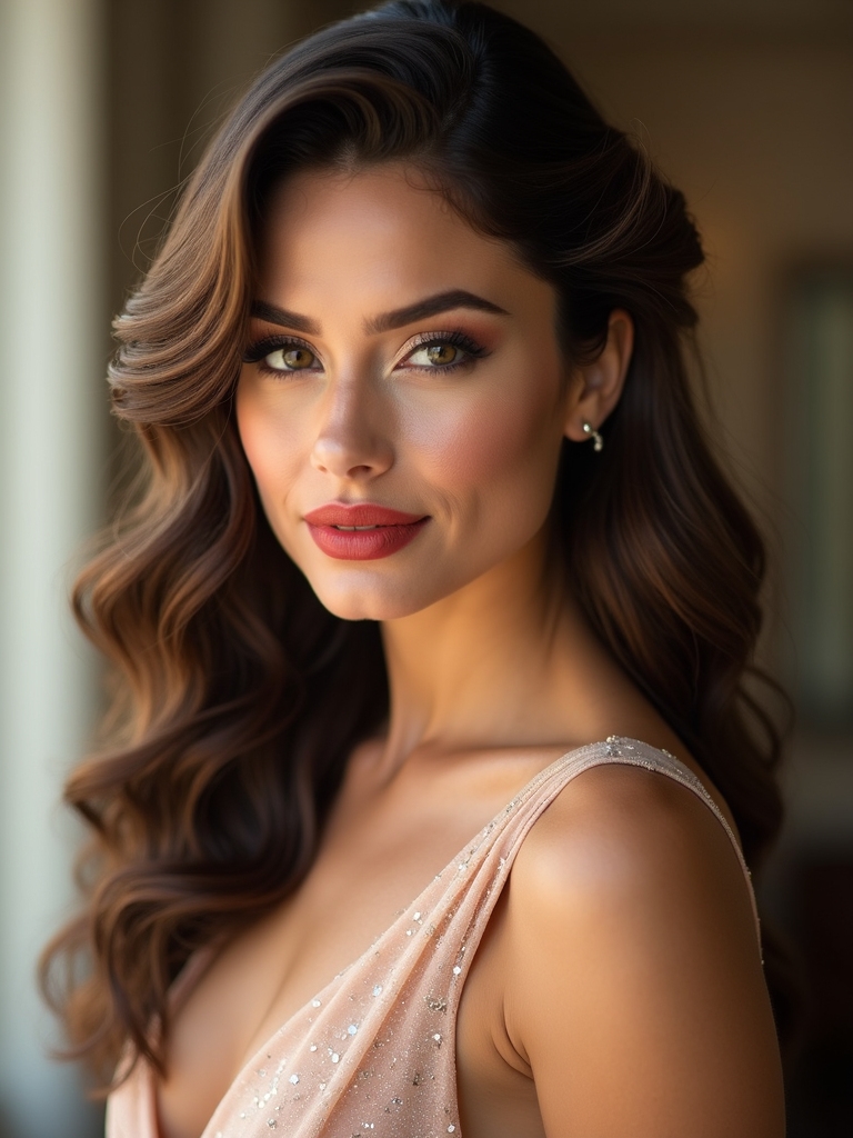 romantic half up twist hairstyle
