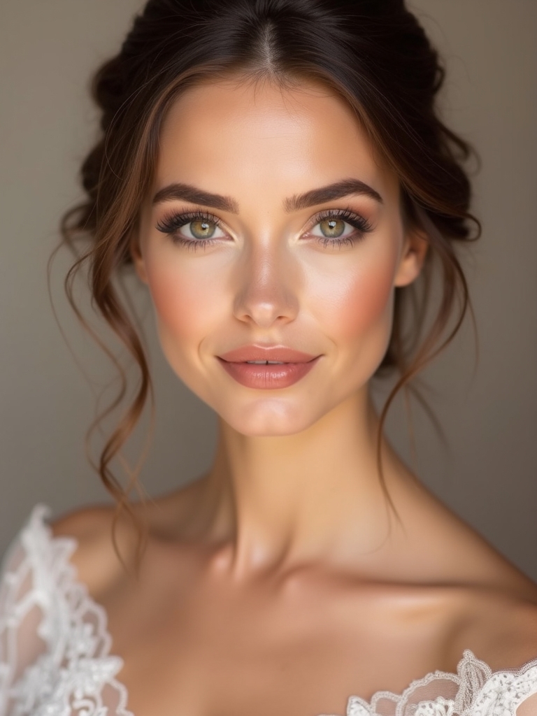 romantic nude rosy lips