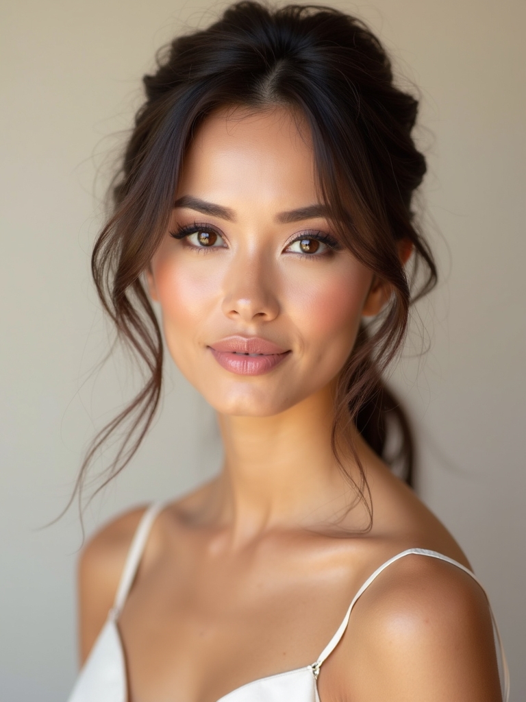 romantic soft bridesmaid makeup