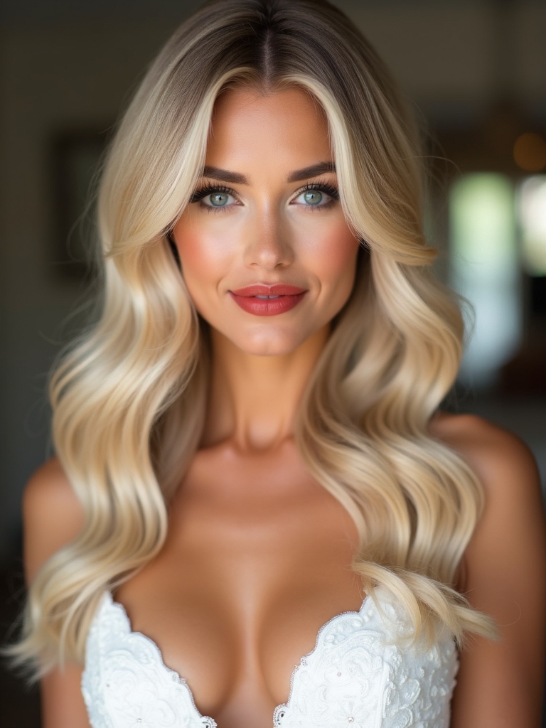 romantic soft waves hairstyle