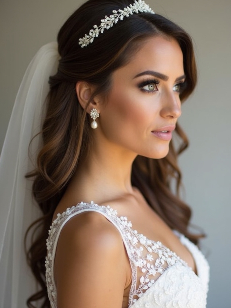 romantic textured half up hairstyles
