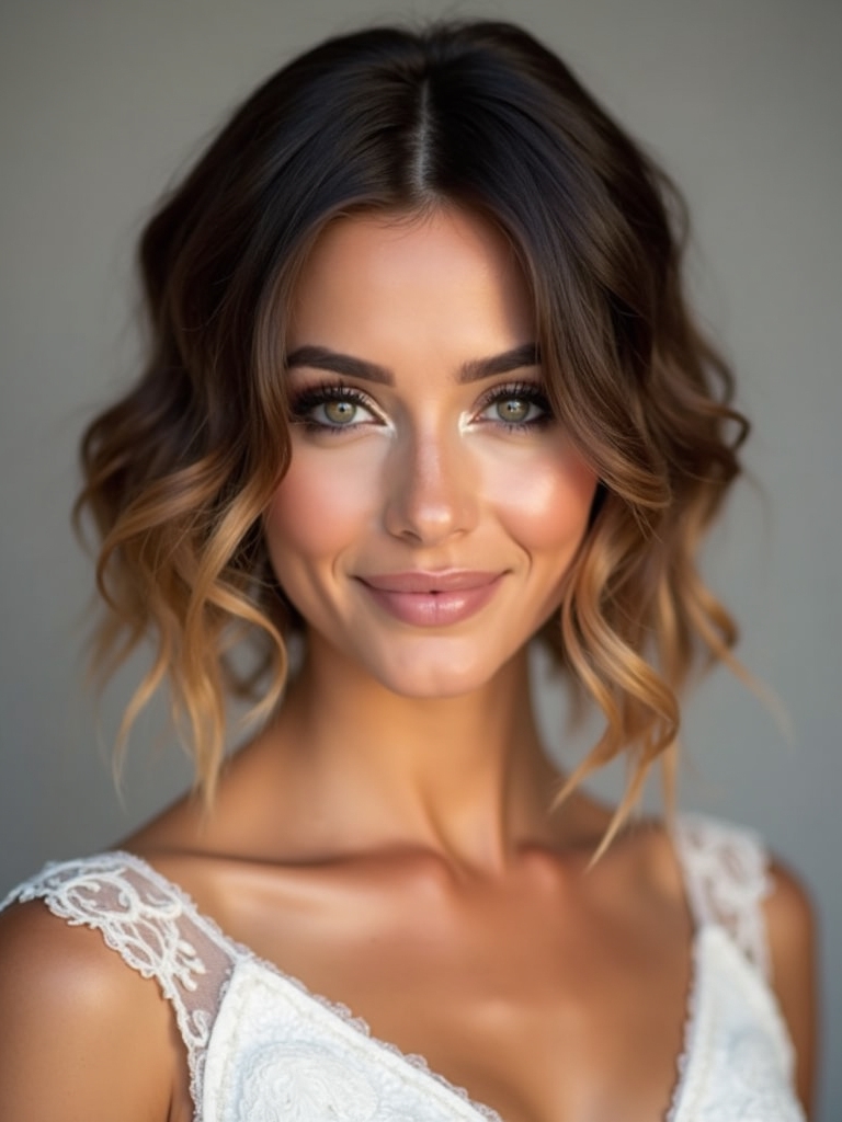 romantic textured waves hairstyle