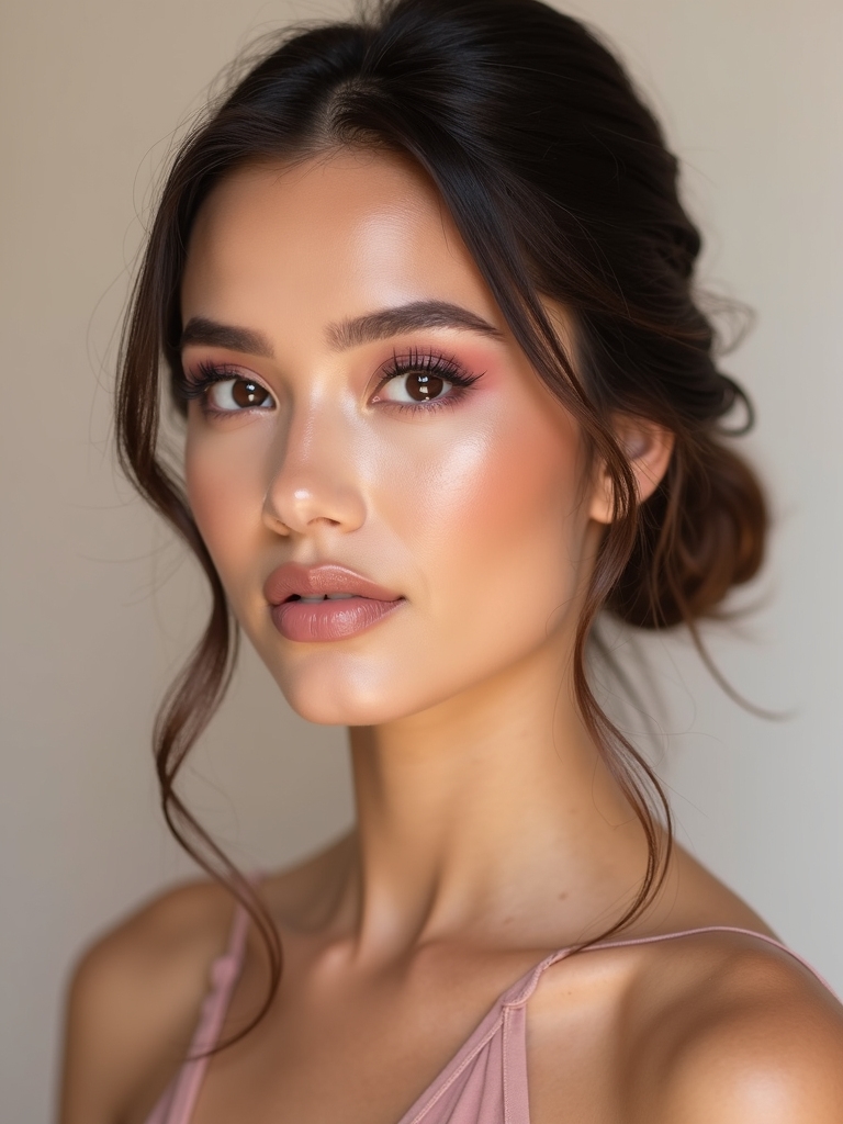 rose mauve day to evening makeup