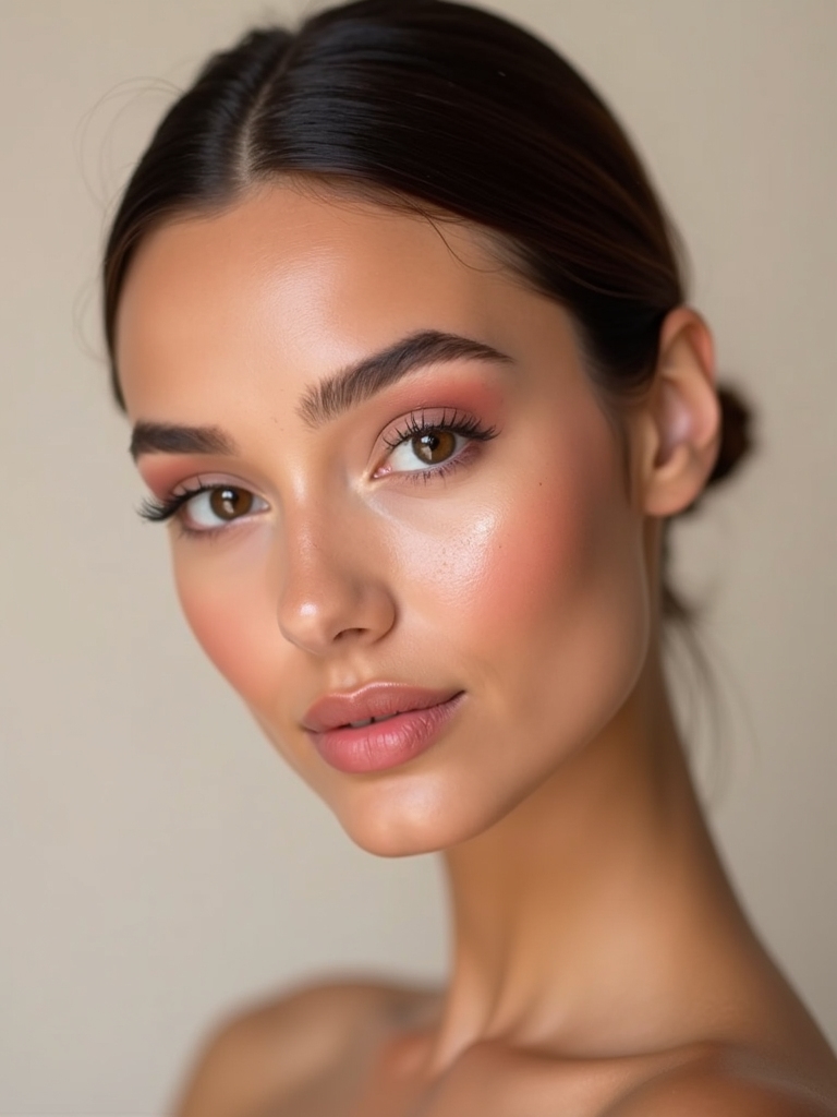 rosy natural ethereal glow