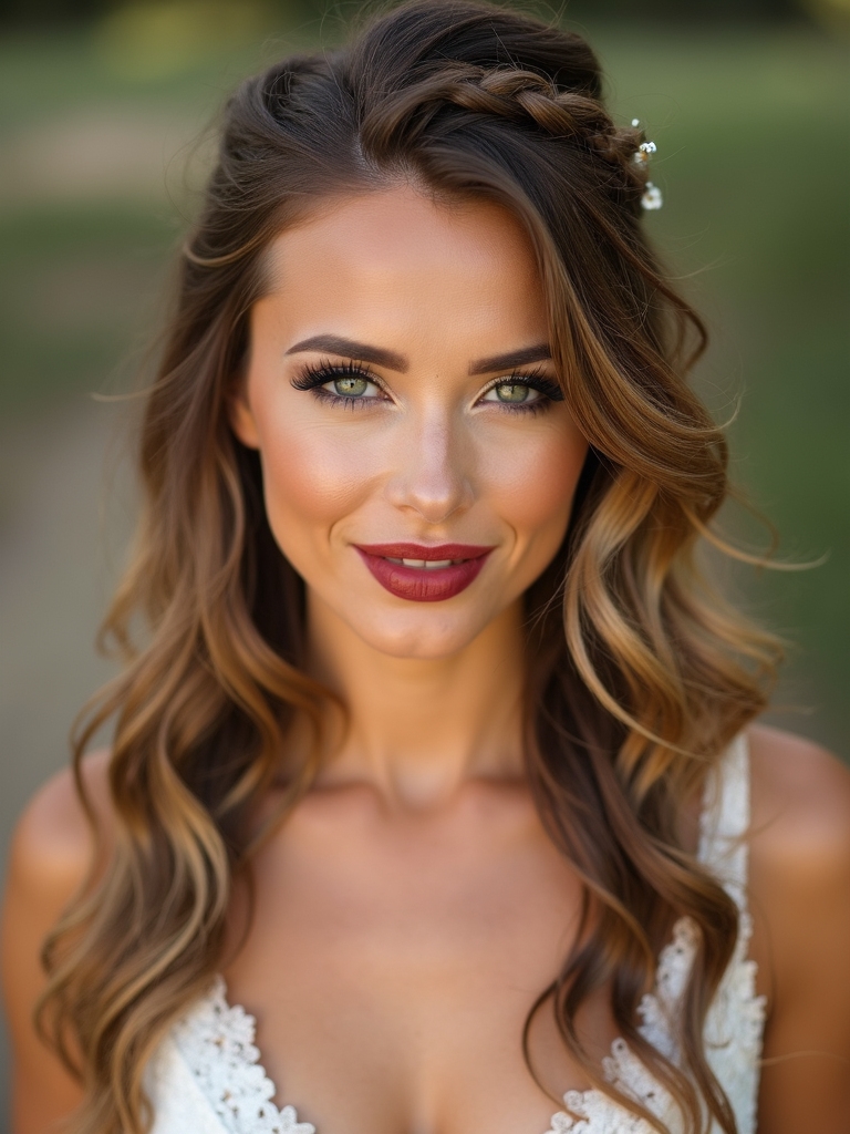 rustic half up hairstyle tutorial