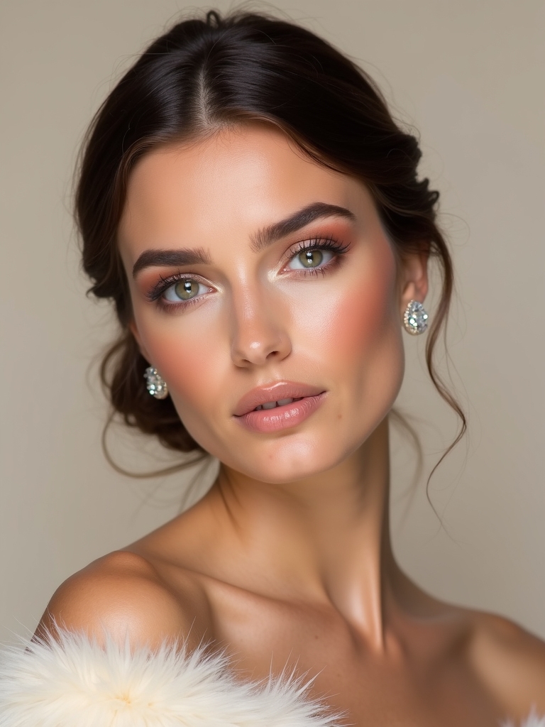 satin blush for warmth
