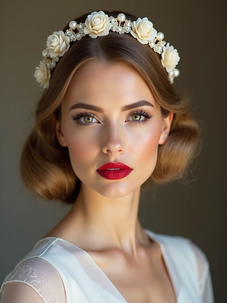 satin crown enhances low bun