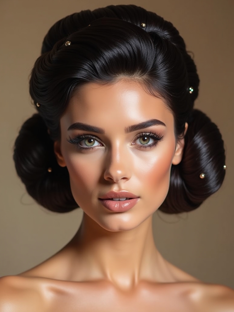 sculpted buns with elegance